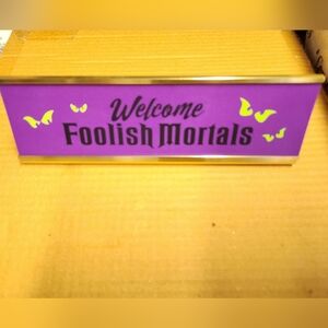 Disney Haunted Mansion Welcome Sign